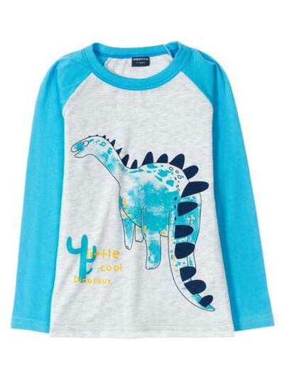 Лонгслив д/мал "Long dino" р.92-98 сер-гол (Sladik Mladik) BZ147