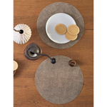 Набор из 4-х сервировочных салфеток leanera, D35 см, песочные