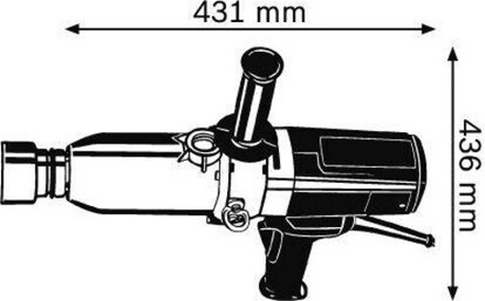 Гайковерт электрический BOSCH GDS 30 ударный 0601435108