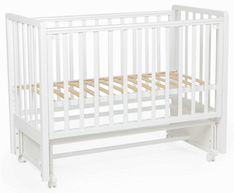 Детская кроватка Bebizaro Regency New маятник универсальный без ящика белый