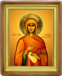 Иулиания Новгородская праведная. Икона на холсте.