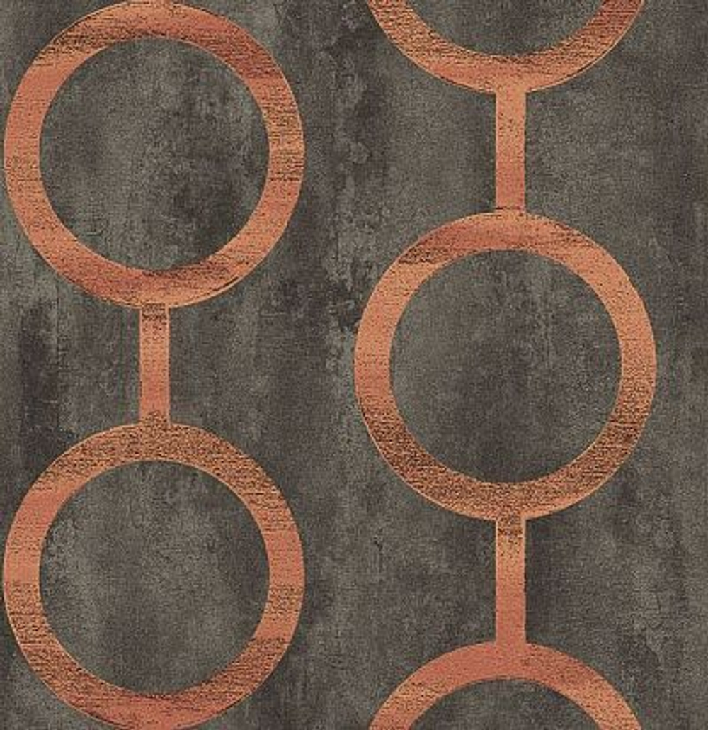 Обои с крупными кольцами PRI203