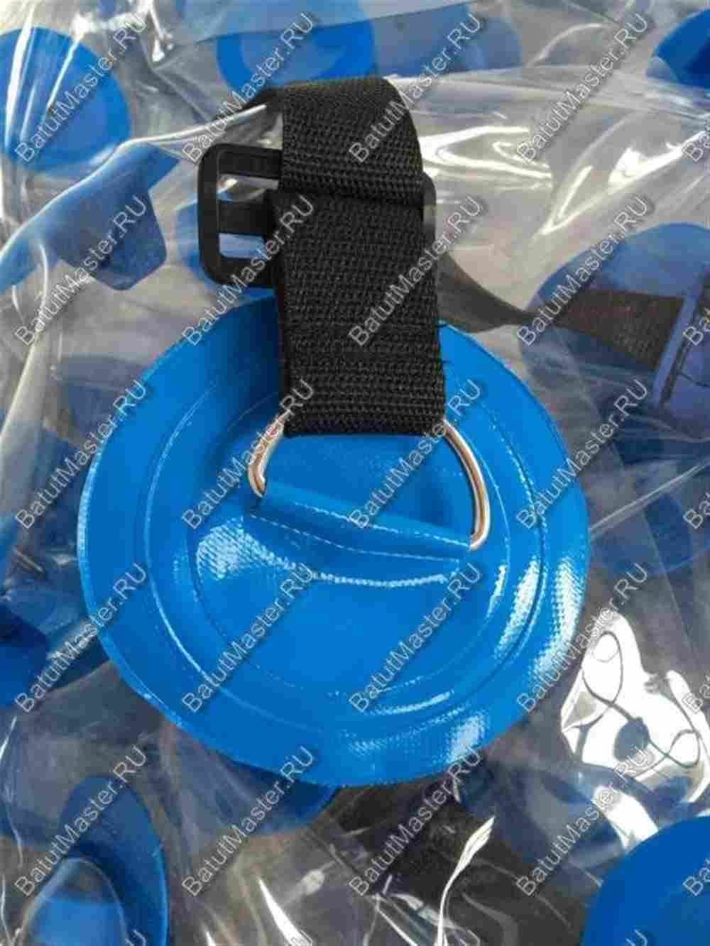 Бампербол «Прозрачно-синий», ТПУ, диаметр 1.2 м