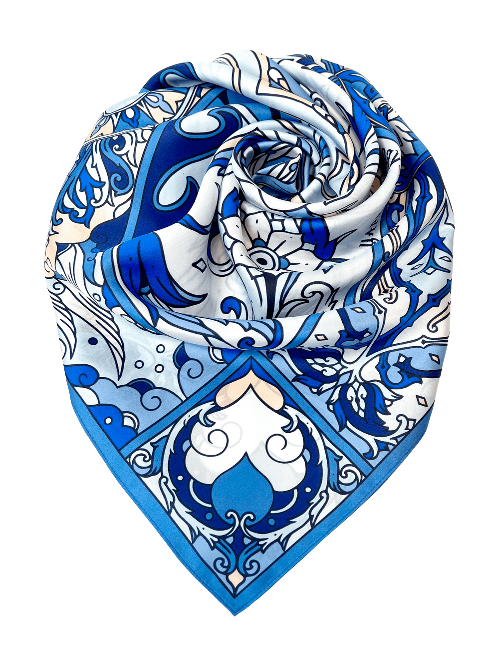 Платок «Царевна-Лебедь» 100% шелк