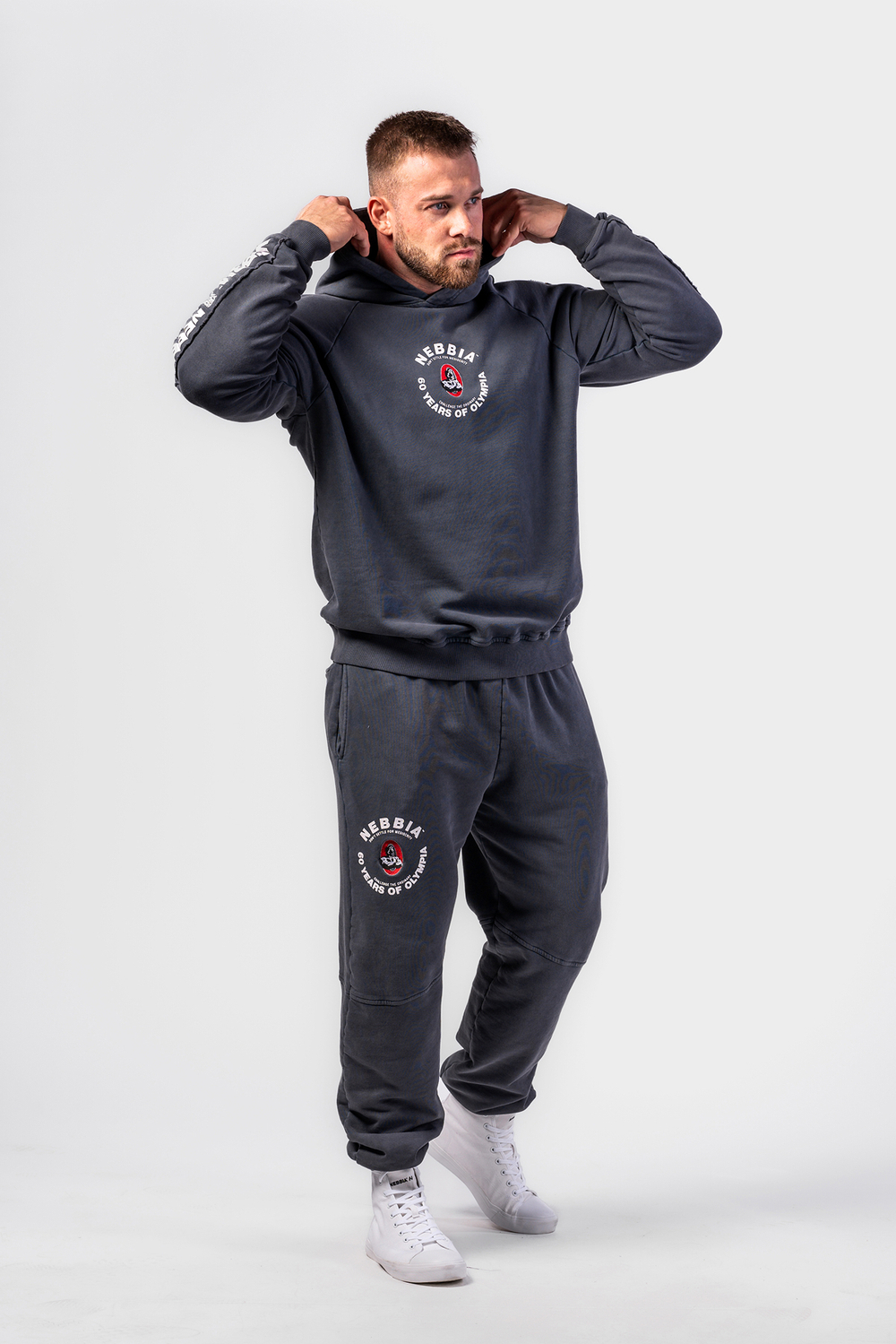 Спортивные брюки Washed Sweat Joggers LEGEND 795 Темно Серые