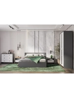 Кровать двухспальная 160х200 без основания Графит