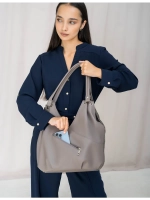 Сумка большая через плечо натуральная замша