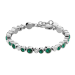 Браслет Dyrberg Kern TERESIA SS EMERALD GREEN / CRYSTAL 430050