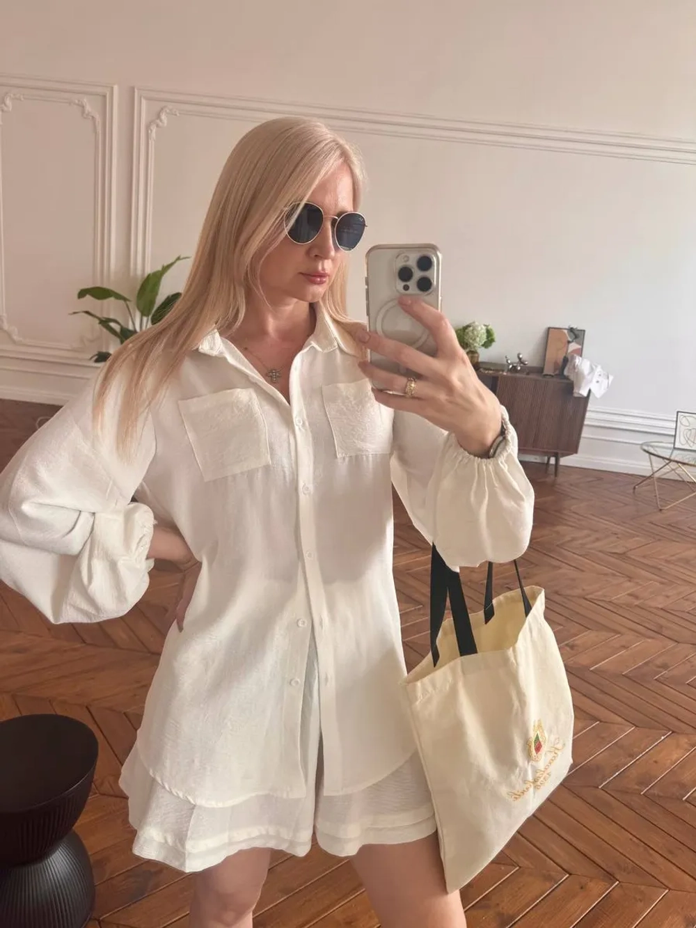 Костюм рубашка с шортами