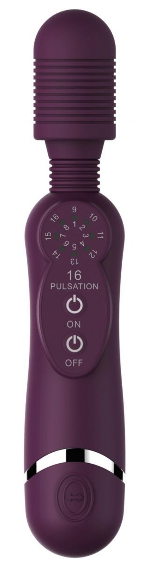 Фиолетовый универсальный массажер Silicone Massage Wand - 20 см.