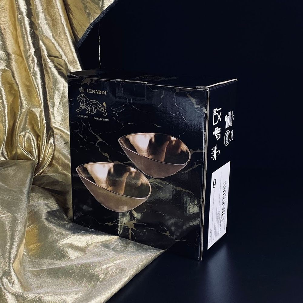 Lenardi 232-010 Набор из 2 салатников 22/16,5см ВИНТАЖ в под.уп.(х8)Фарфор