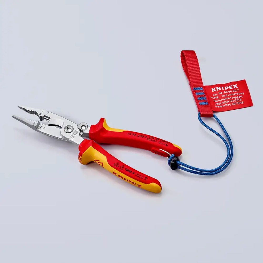 Электромонтажные клещи хромированные 200 мм Knipex 13 96 200