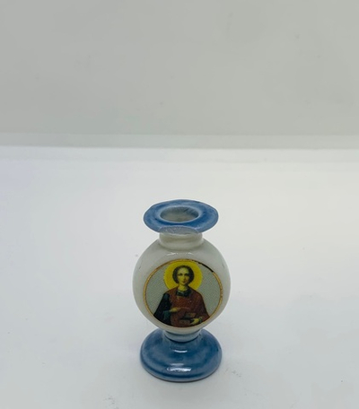 Подсвечник с ликом Пантелеймон Целитель