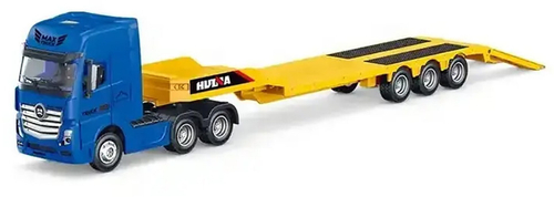 Металлический грузовик трейлер 1:50, желтый