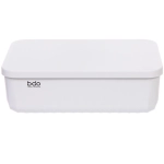 Корзина - органайзер с крышкой «БИСКОТТИ», цвет белый, 26*18*8см