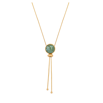 Колье Possebon Pearl Green Quartz B1653.16 G/G