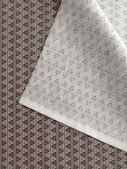 Ткань бязь плательная, рис. "Треугольники", ширина 150 см, арт. 112