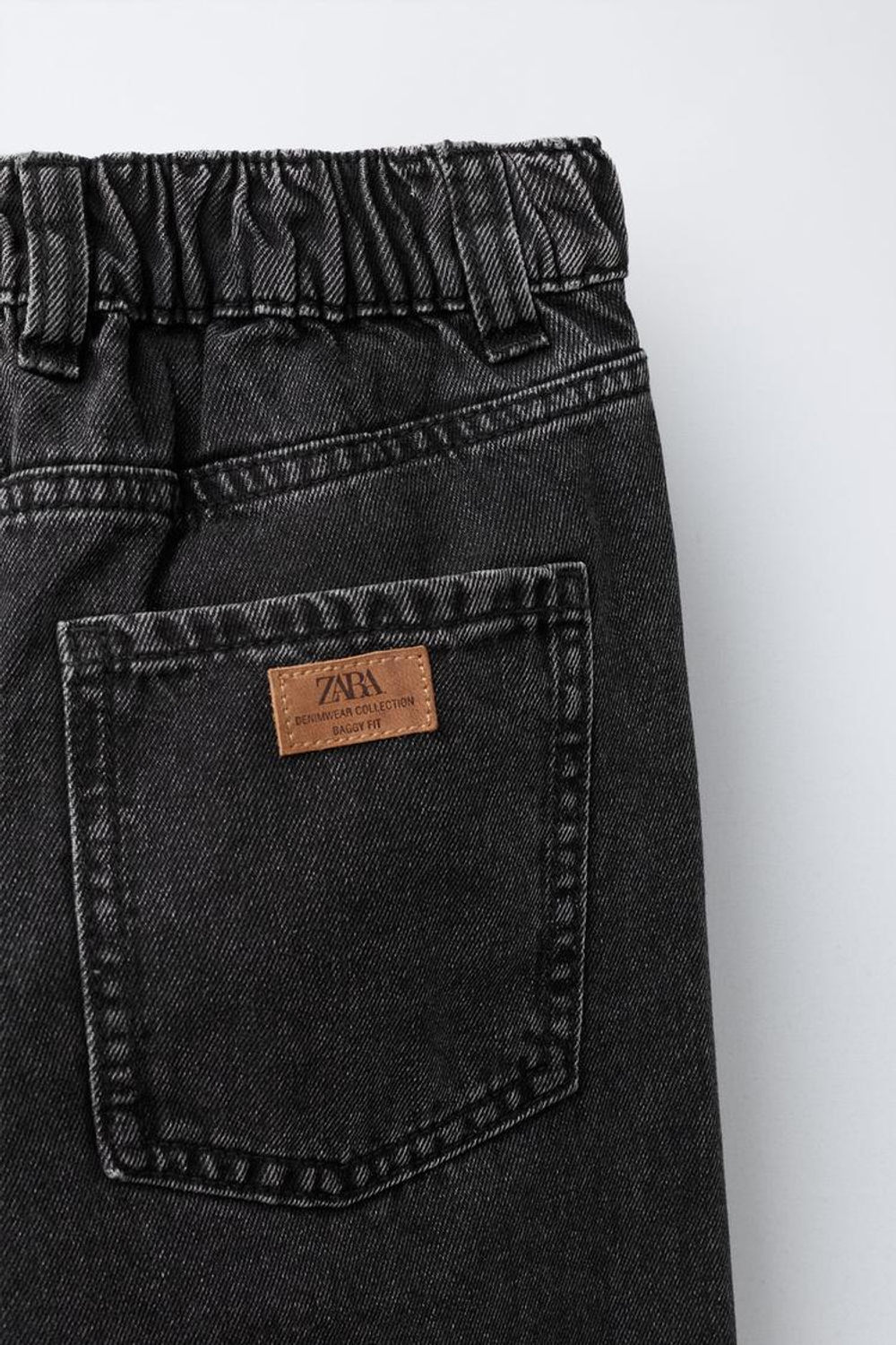 ZARA ДЖИНСЫ СВОБОДНОГО КРОЯ, ЧЕРНЫЙ