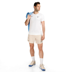 Мужское теннисное поло Nike Dri-Fit RAFA MNK Challenger T-Shirt Men - White