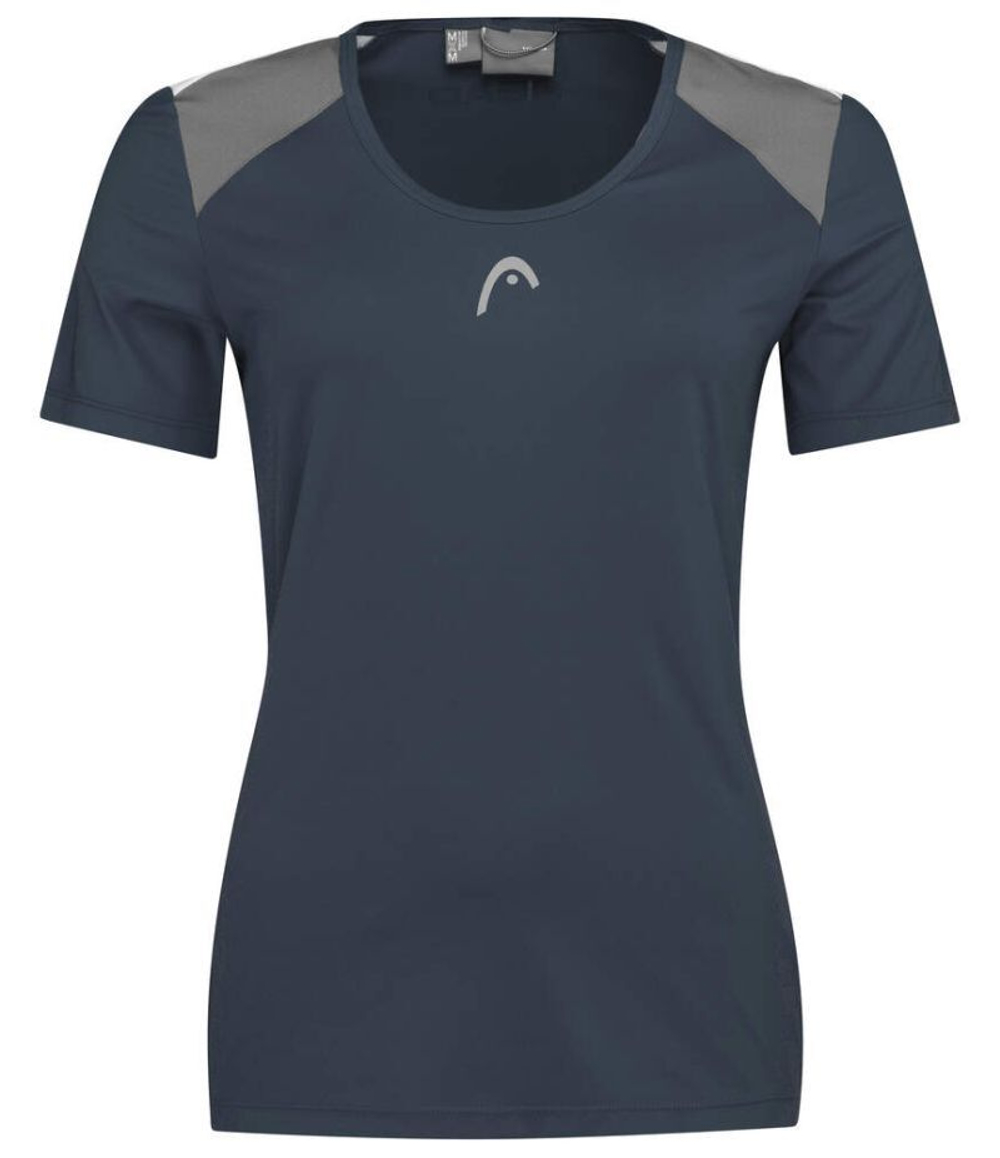 Футболка для девочки теннисная Head Club 22 Tech T-Shirt - небесный