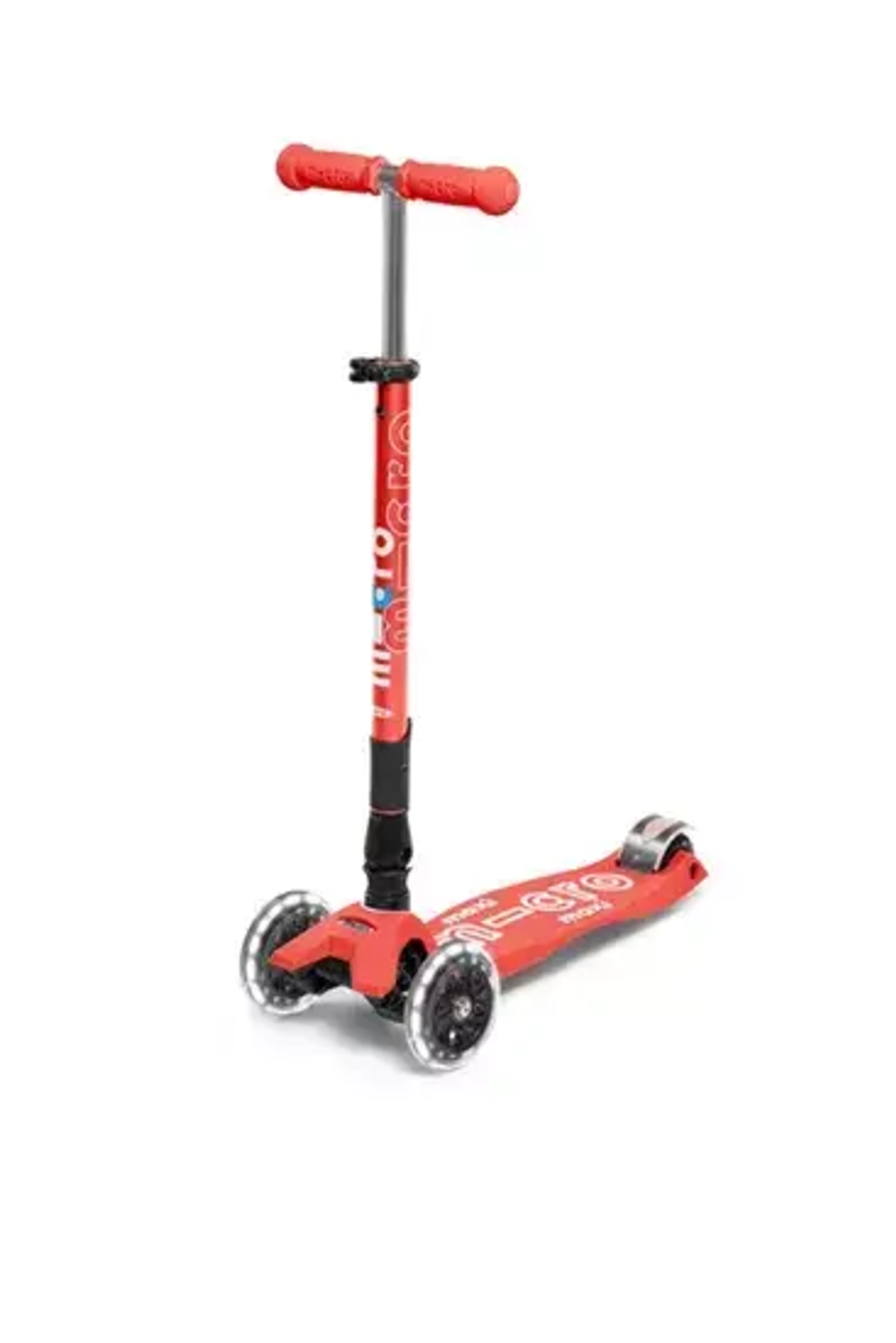 Самокат Maxi Micro Deluxe LED складной  кораллово-розовый ДИСКОНТ(только авито)