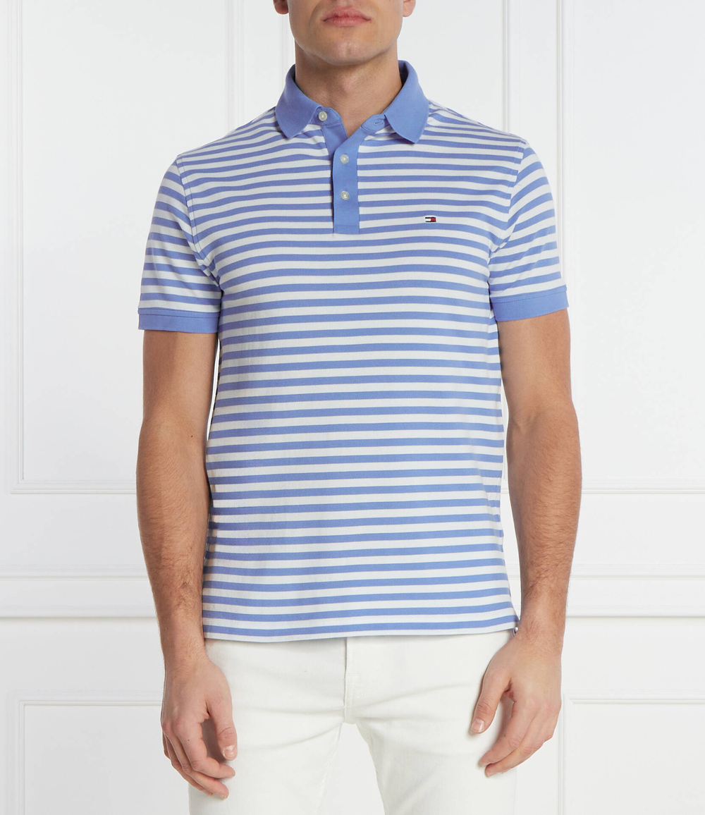 Поло 1985 Tommy Hilfiger - голубой(MW0MW17771)