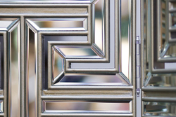 Ширма напольная зеркальная 3 полотна Garda Decor