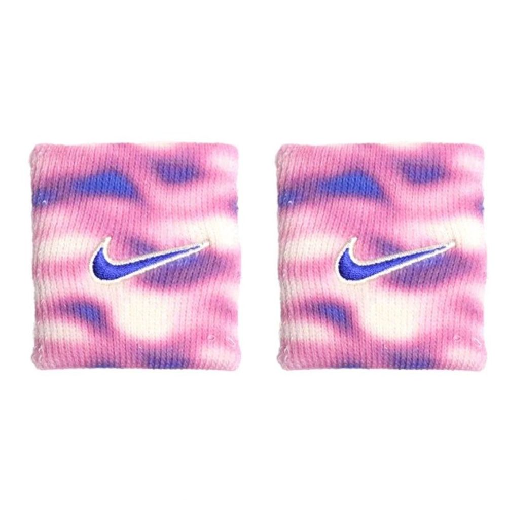 Напульсник теннисный Nike Swoosh Classic Printed 2P - pink/violet