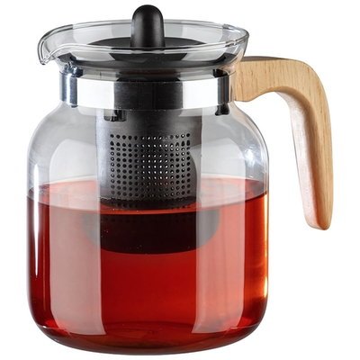 Чайник заварочный 1,5л "La Caffetteria" с деревянной ручкой