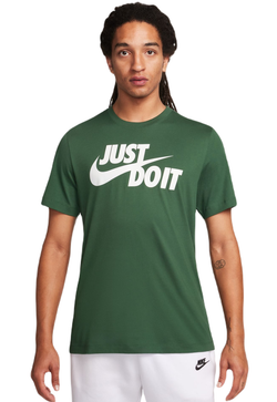 Мужская теннисная футболка Nike NSW Tee Just Do It Swoosh - зеленый