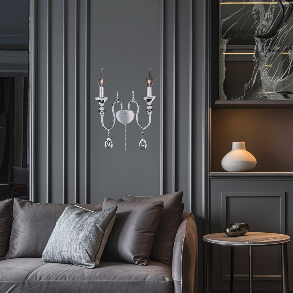 Citilux Рига CL437321 Бра с выключателем Хром