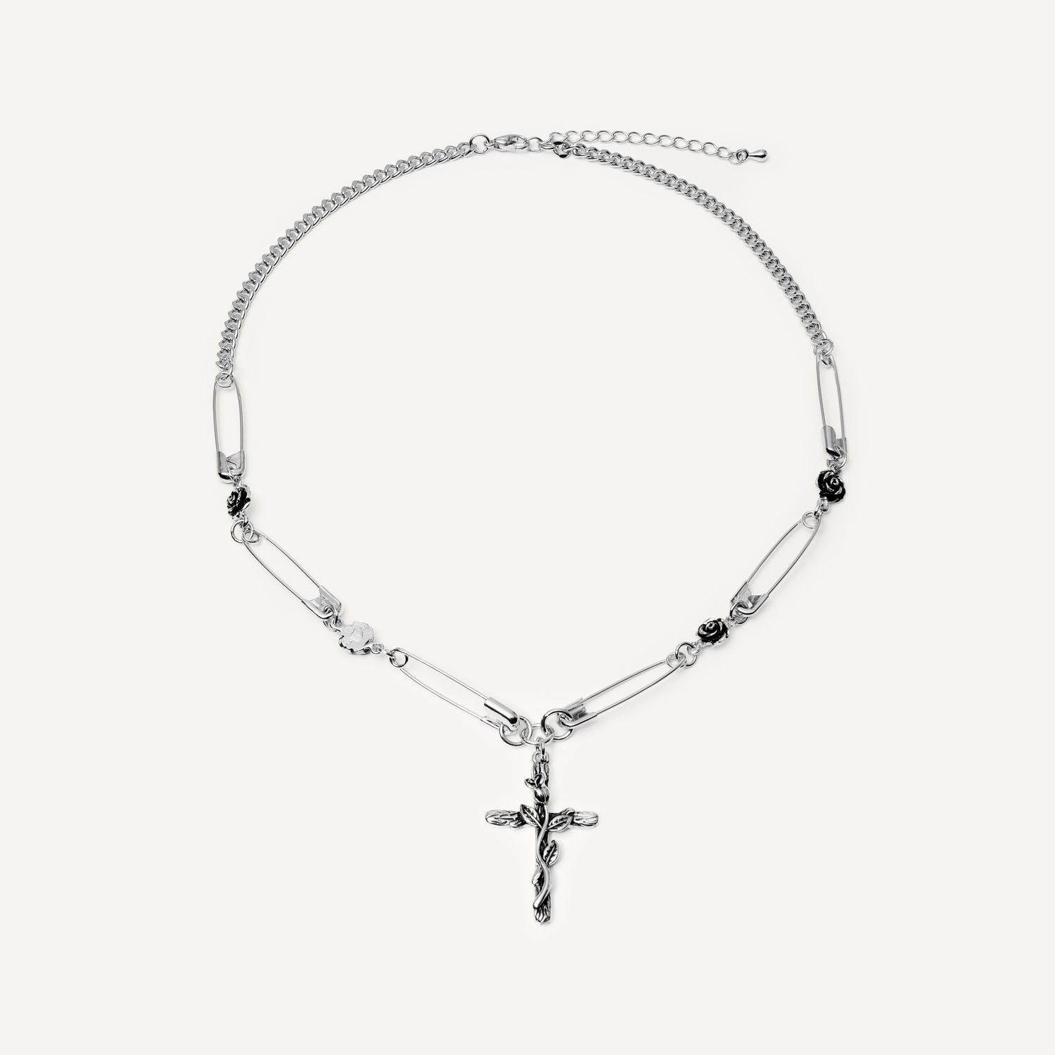 Колье Stained Shadow Cross Necklace