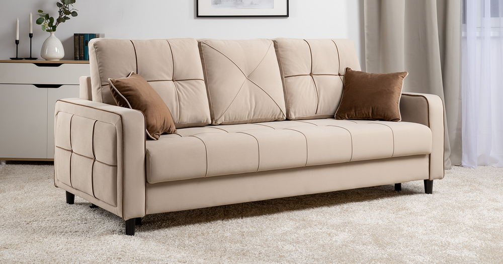 Диван кровать Черри, Бежевый