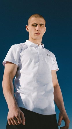 Поло Питерский Щит "Лого" Белый