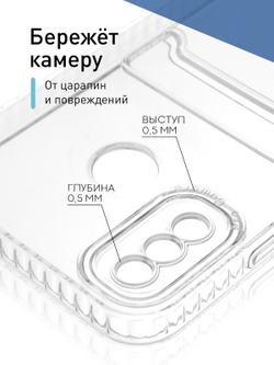 Чехол ROSCO для Tecno Spark 6 Go (арт. TCN-S6GO-TPU-01-POCKET )