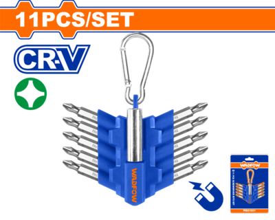 Набор бит PH2 с держателем 11 шт (15/60) WADFOW WBS1602