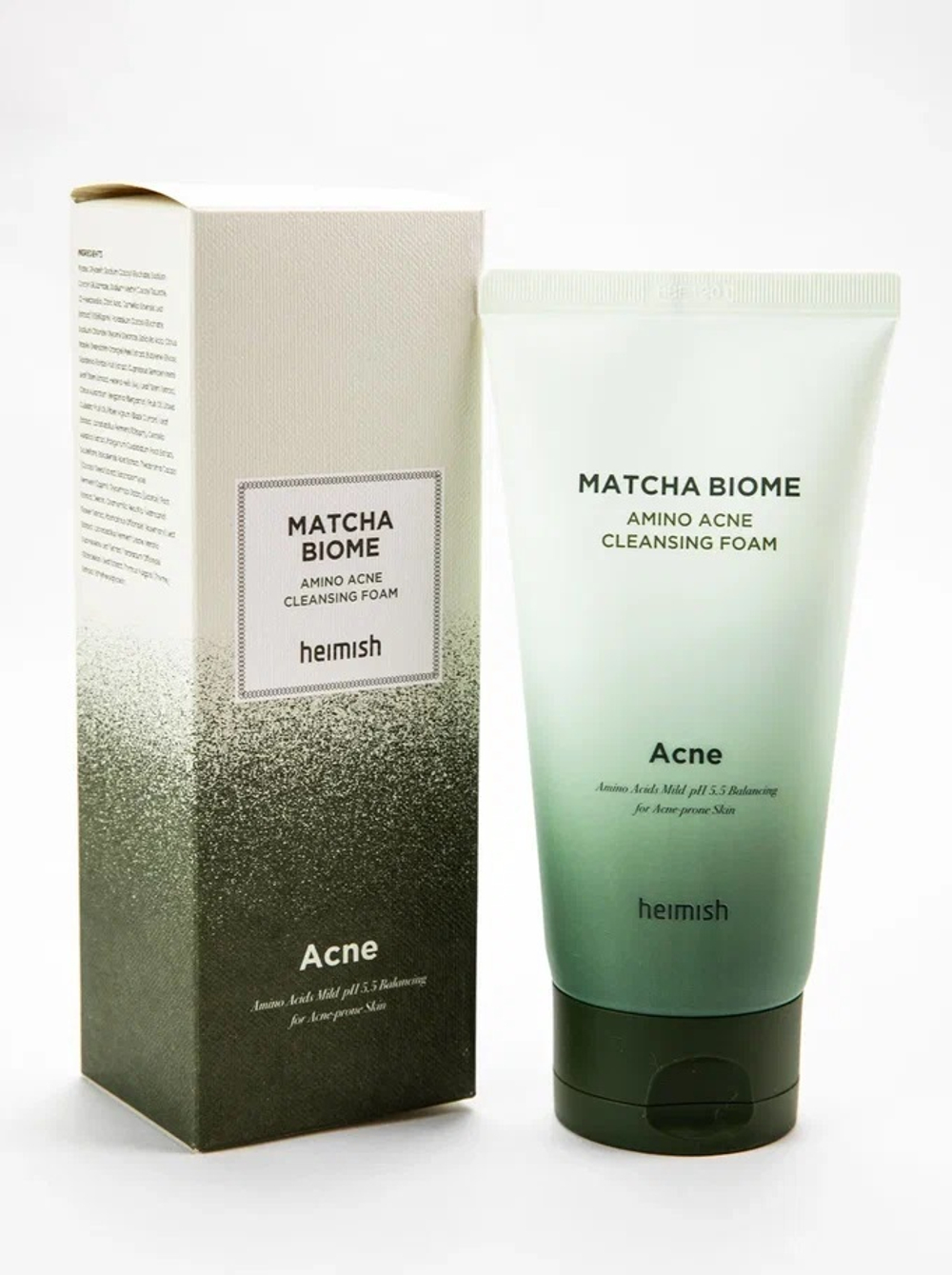 Heimish Matcha Biome Amino Acne Cleansing Foam противовоспалительная пенка с матчей и пробиотиками