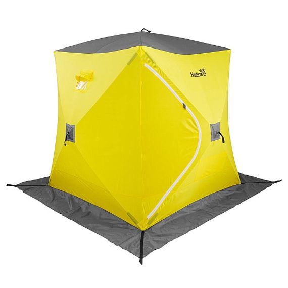 Палатка зимняя Куб 1,5х1,5 желтый/серый (HS-WSC-150YG) Helios