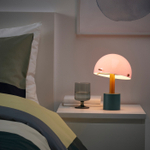 Переносной светильник IKEA NODMAST, Светло-розовый, На батарейках, 26 см