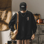 Мужской весенний и осенний свитшот от бренда JIELEINUO свободный стиль.