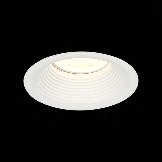 ST202.508.01 Св-к встр. Белый GU10 1*50W  D89xH40 220V Без ламп Встраиваемые светильники