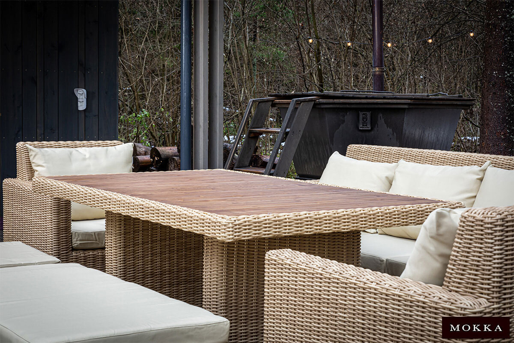 Комплект плетеной мебели MOKKA BELLA Family малый, соломенный