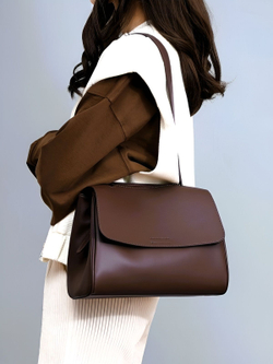 женская сумка на плечо из натуральной кожи