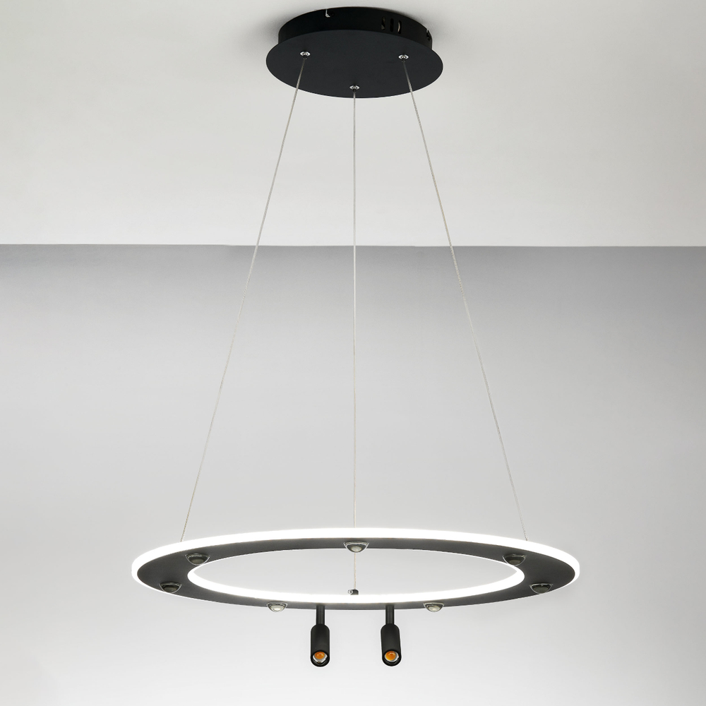 740467 Люстра DIVE LED 90W 4900LM G ЧЕРНЫЙ 3000-6000К