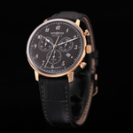 ZEPPELIN Hindenburg Collection Quartz Movement Men"s Watches Watch 40mm Black Dial Stainless Steel Case