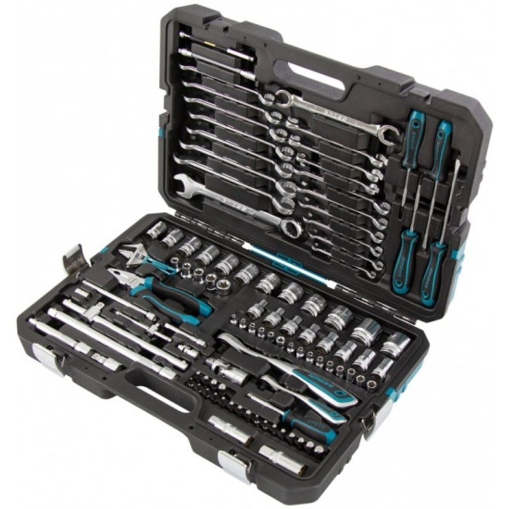 Набор инструментов Gross 101 пред. , 120 зубьев 14151, CrV, 1/4", 1/2"// 14151