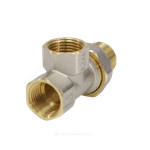 Тройник латунь никель Ду 15 (1/2") ВР/ВР/нак/гайка 9030 ГОСТ 32585-2013 Aquasfera 9030-01