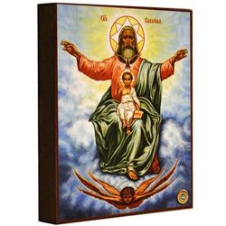 Господь Саваоф. Икона с мощевиком.