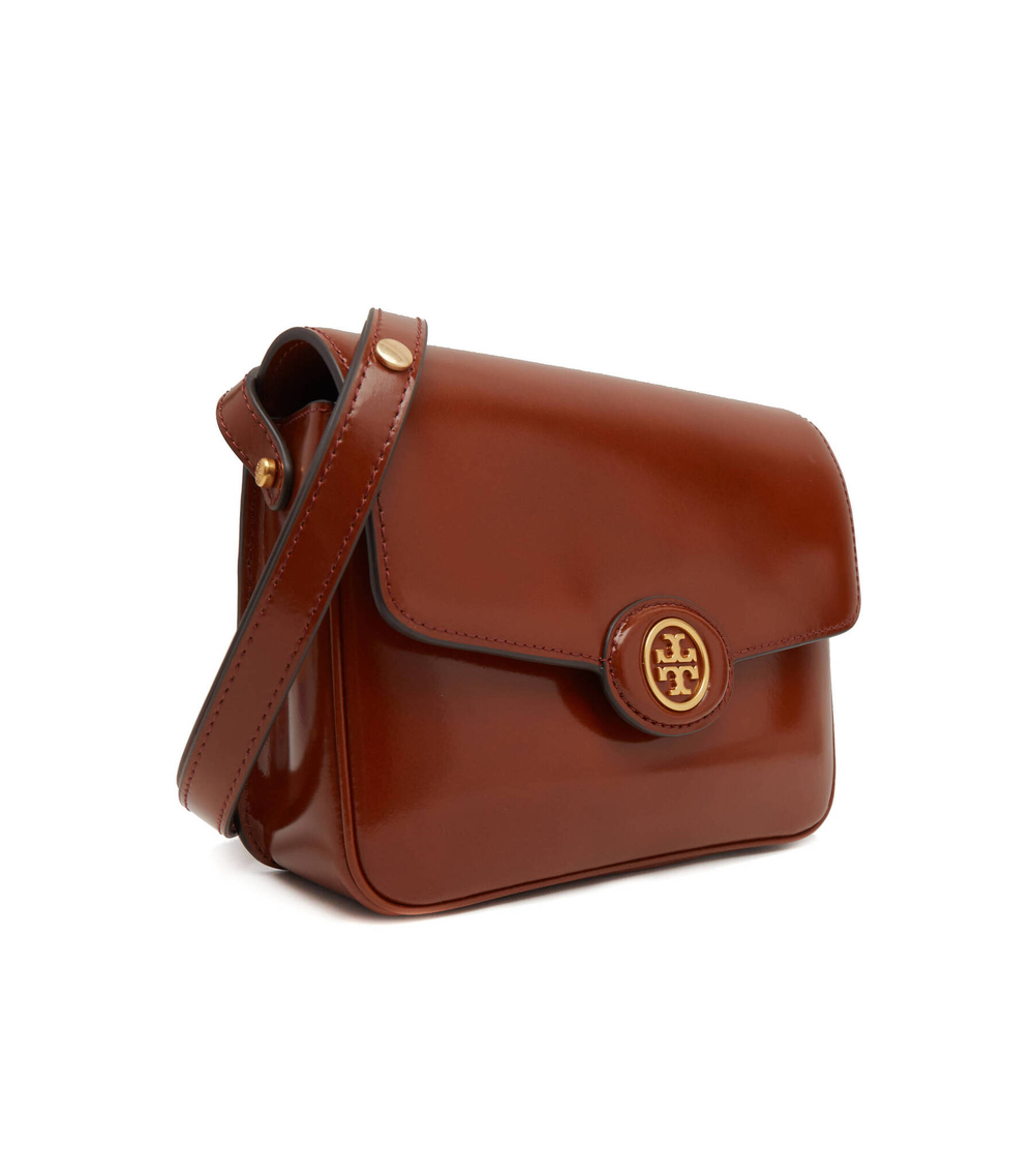 кожаная сумка через плечо robinson spazzolato convertible TORY BURCH - коричневый(143122)