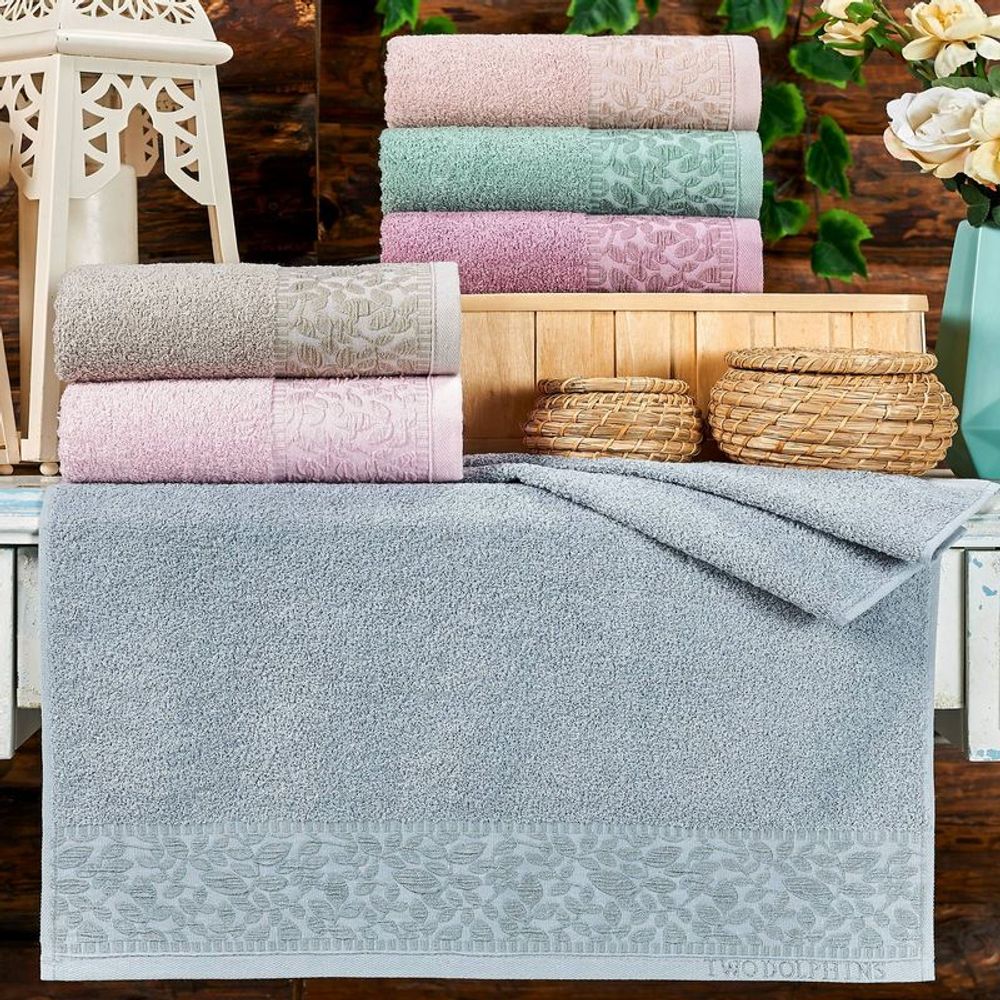 Полотенце махровое "АВТ. DNIPRO" TWO DOLPHINS, 100% хлопок, Турция.